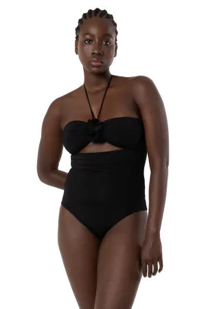 Yina One Piece Bathing Suit- Black